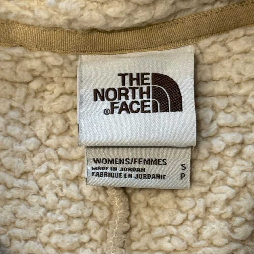 The North Face Campshire Full Zip Sherpa Fleece Jacket Women’s S Beige/Khaki Tan - Picture 11 of 11